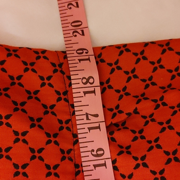 Kim Rogers red and black jacket 3/4 sleeves sz L - Picture 9 of 10